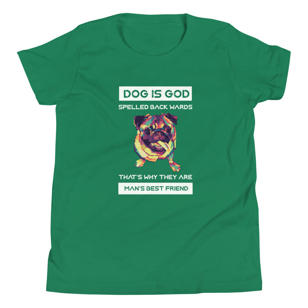 Pug Dog Youth Short Sleeve T-Shirt