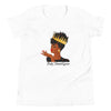 Curly Haired Queen Youth Short Sleeve T-Shirt